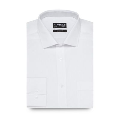 The Collection White plain regular fit shirt